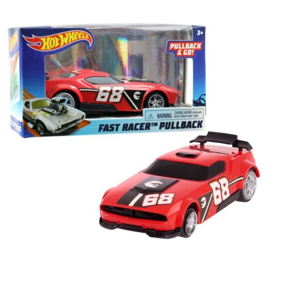 Hot Wheels Lot/2 Boys Pullback Racers Blue & Red‎ Fast Fish Cars